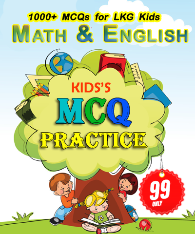 1000+ Math & English MCQs Practice for LKG Kids
